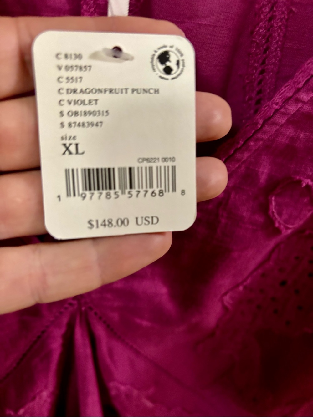 Free People Magenta Embroidered V-Neck Mini Dress - Picture 8 of 16